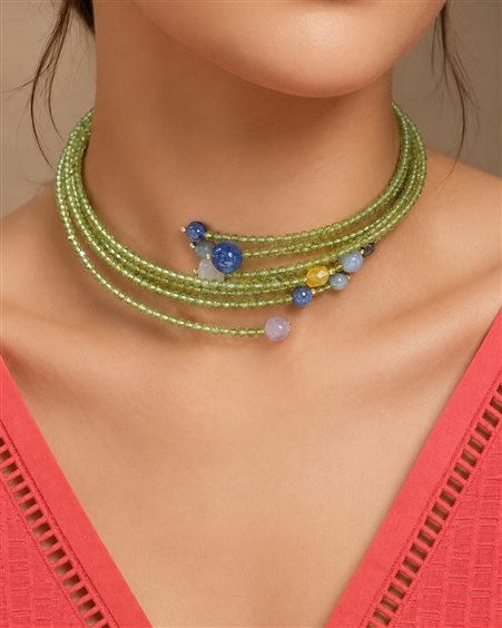 Necklace Rajola Woman in Semiprecious stones Peridoto 54-497-10 - 54-497-10